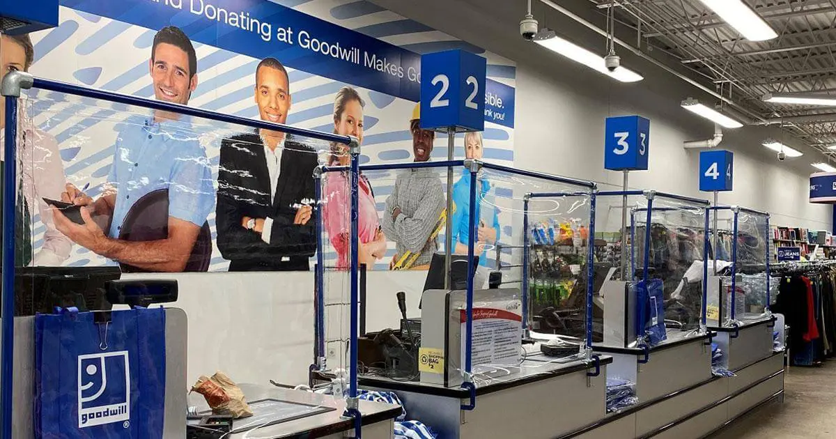 Sneeze protection screens and area dividers for Goodwill featured image